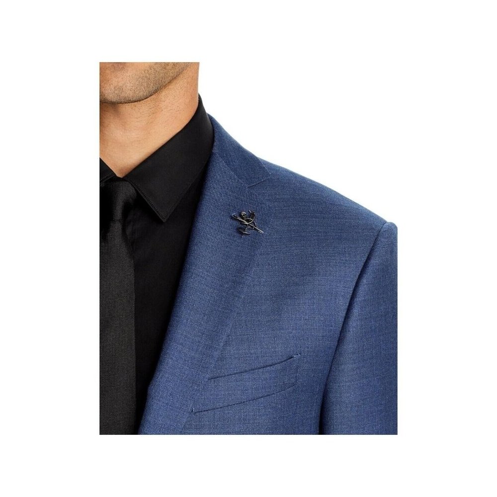 John Varvatos Star Bleecker Melange Slim Fit Suit Jacket Sports Coat 38 R 38R - Picture 2 of 4
